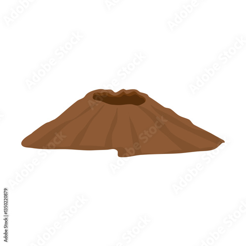 Cartoon anthill house illustration. House forest insects. Vector illustration