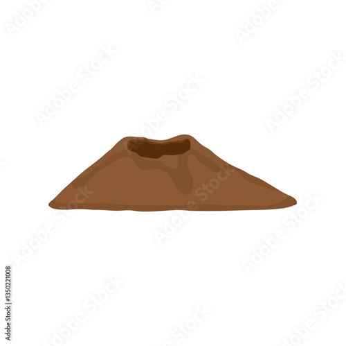 Vászonkép Cartoon anthill house illustration
