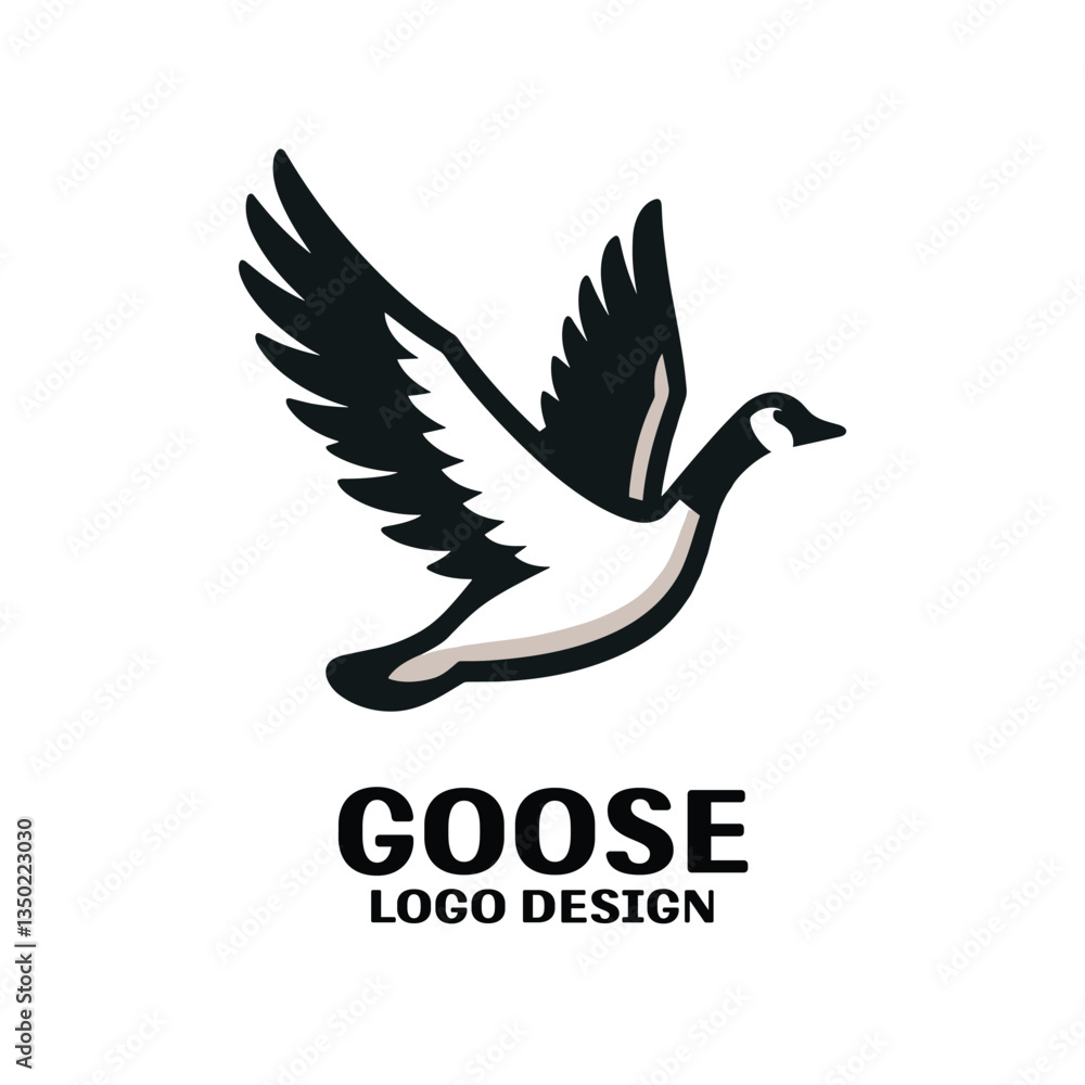 Fototapeta premium Goose Vector Logo Design