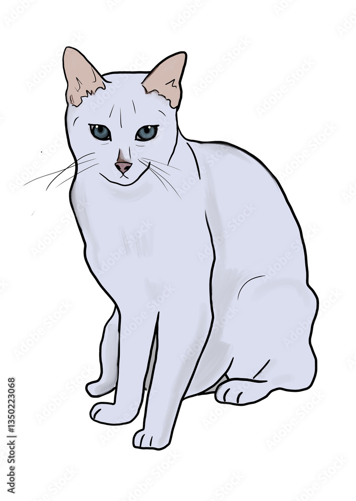 Obraz premium cat looking