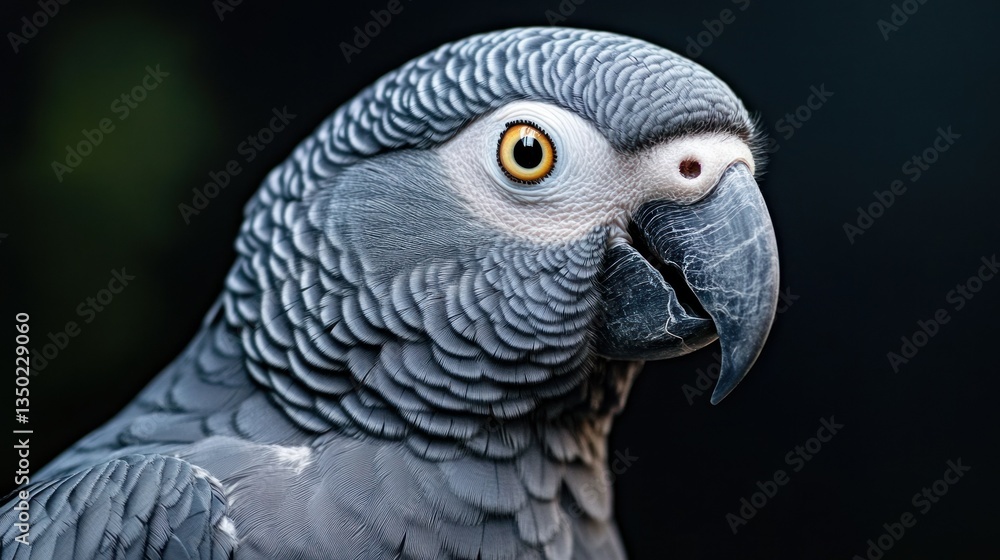 Close-up Grey Parrot Portrait (2) Close-up Grey Parrot Portrait (2)