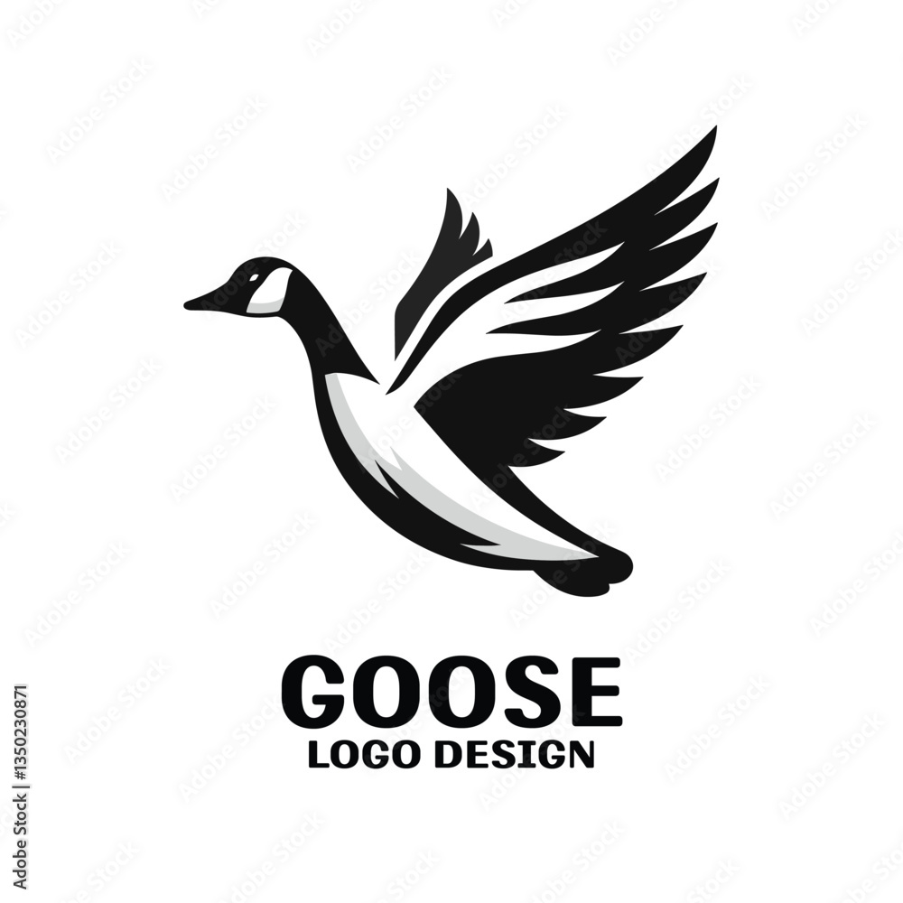 Obraz premium Goose Vector Logo Design