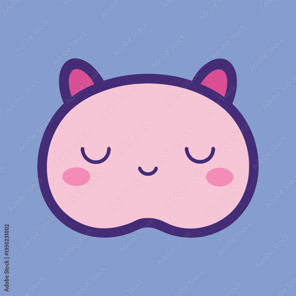 Pastel Sleep Mask Vector Illustration Pastel Sleep Mask Vector Illustration