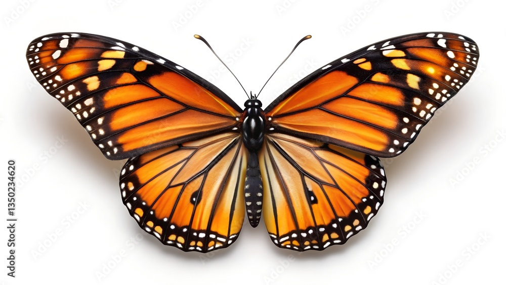 Fototapeta premium butterfly on white background