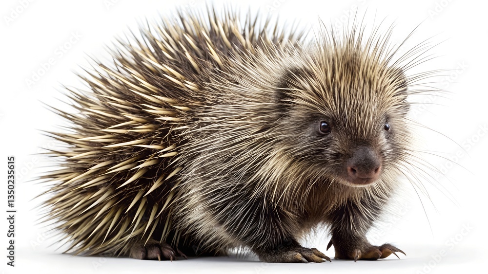 Obraz premium hedgehog on white background