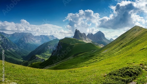 mountain landscape in summer