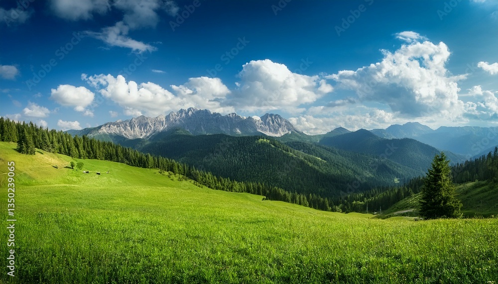 mountain landscape in summer mountain landscape in summer