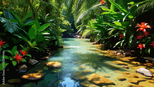 River in tropical river