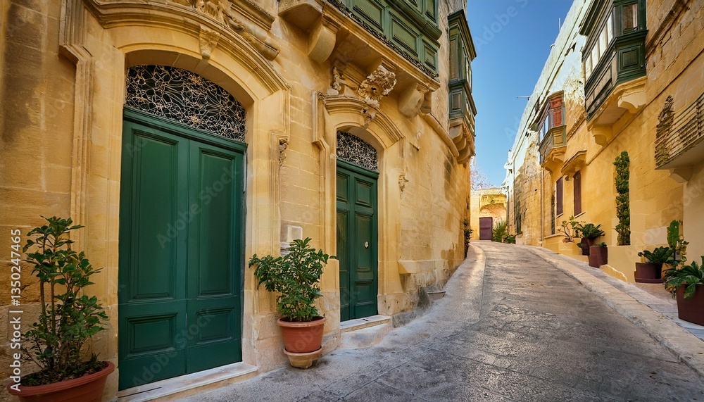 Obraz premium narrow street in the old town of jerusalem
