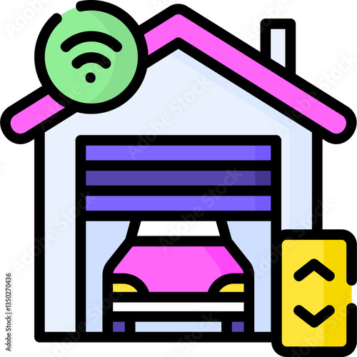 A smart garage with Wi-Fi connectivity allows remote control of the door. Conveniently open or close your garage door from your smartphone or other devices for enhanced security and accessibility.