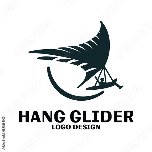 Hang Glider Vector Logo Design