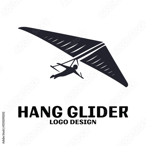 Hang Glider Vector Logo Design