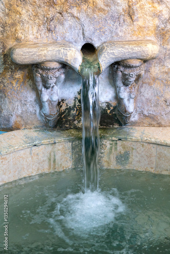 Thermal Springs Agkistro Serres Macedonia Greece, old Turkish bath, Byzantine hammam, hotel and hot spa relaxation experience