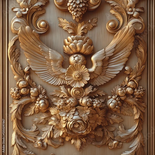 Bold Gold-Themed Ornamentation --s 750