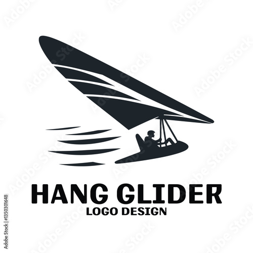 Hang Glider Vector Logo Design