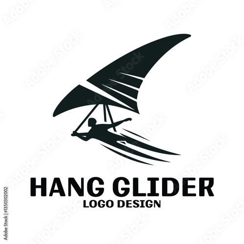 Hang Glider Vector Logo Design