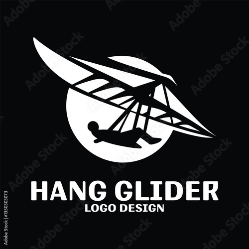 Hang Glider Vector Logo Design