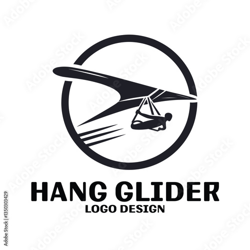 Hang Glider Vector Logo Design