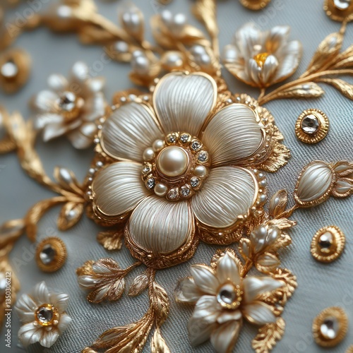 Majestic Golden Embellished Element --s 750