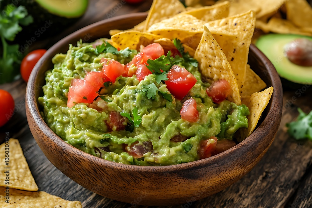 Guacamole with Tortilla Chips - A Flavorful Fiesta Guacamole with Tortilla Chips - A Flavorful Fiesta