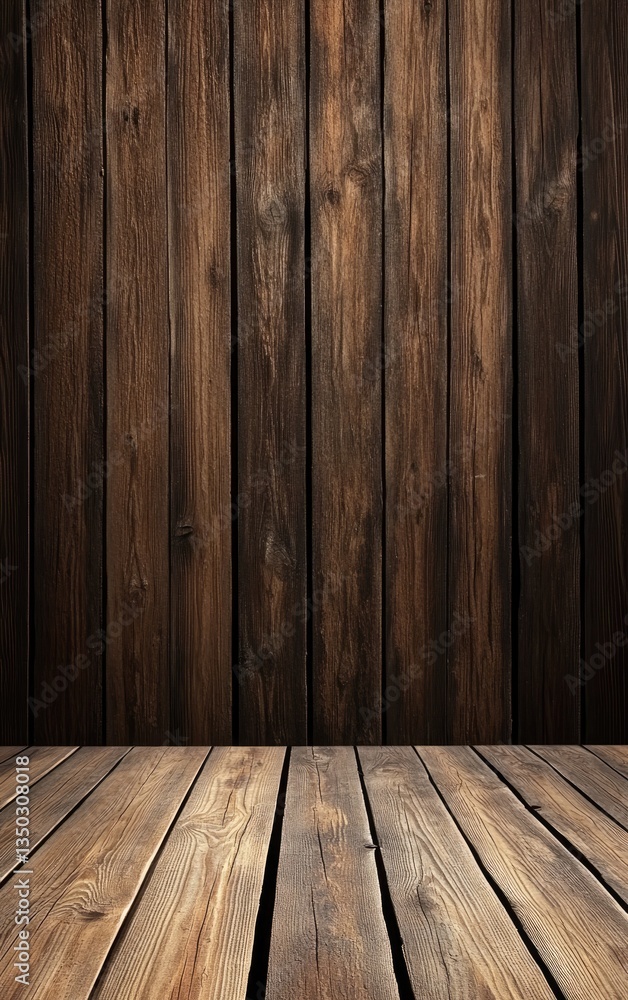 Rustic wooden interior empty room Rustic wooden interior empty room
