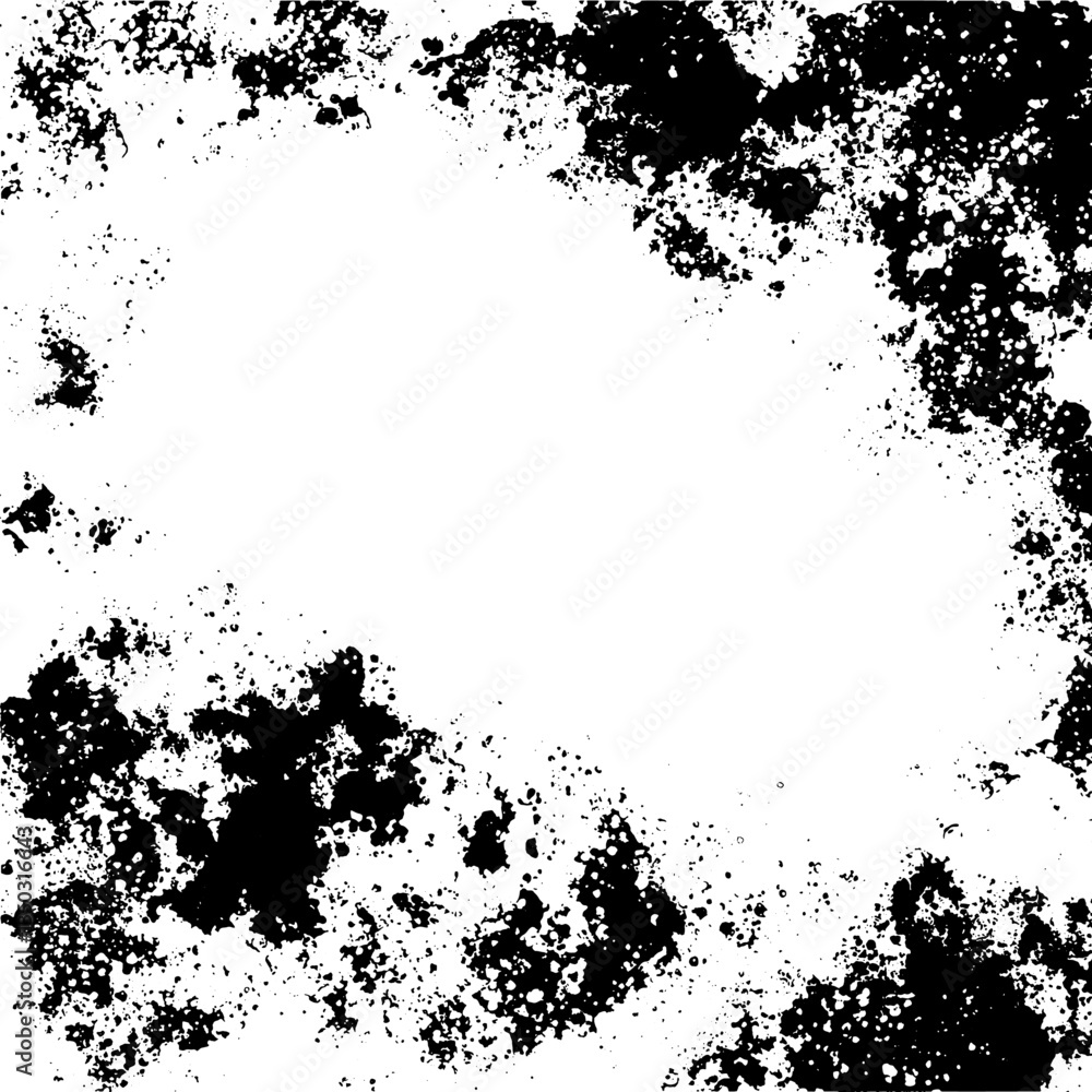 Obraz premium Grunge old detailed black texture. Vector background 