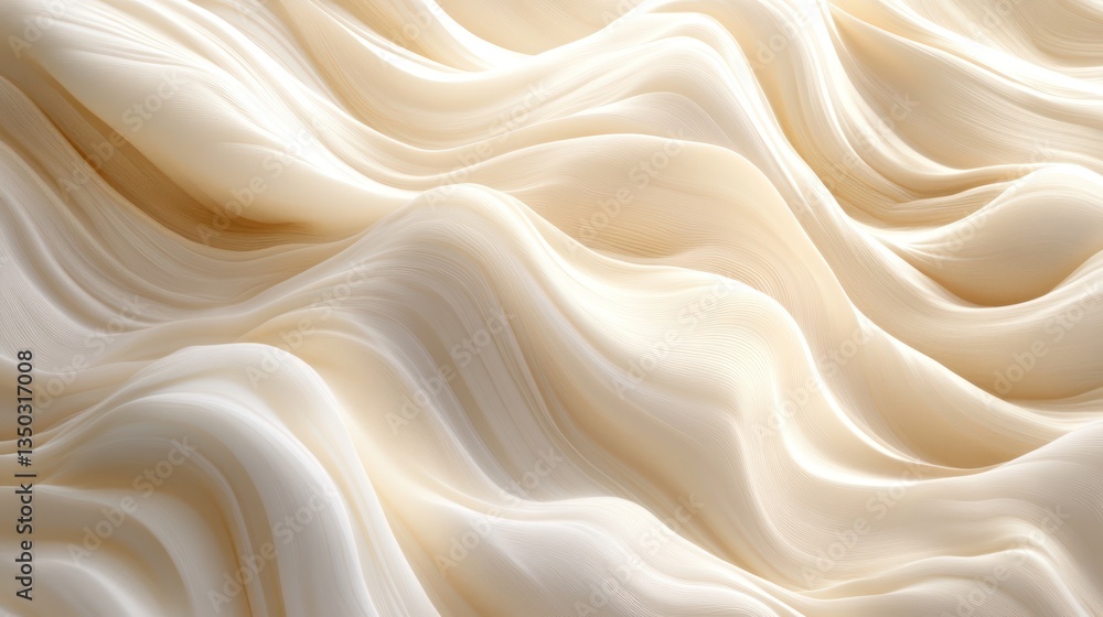 Obraz premium Cream waves texture, studio backdrop