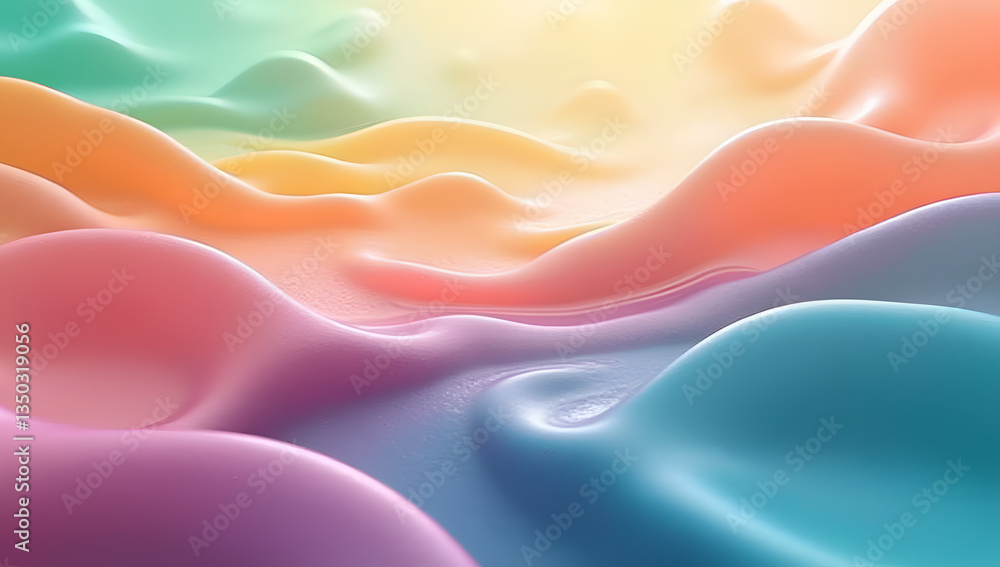 Obraz premium Saturated Serenade: Colors in Motion