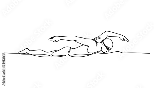 Swimming in butterfly method 