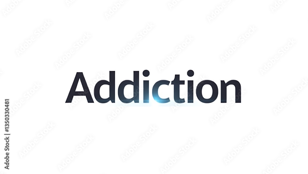 Understanding addiction through informative text and clear typography in a minimal setting Understanding addiction through informative text and clear typography in a minimal setting