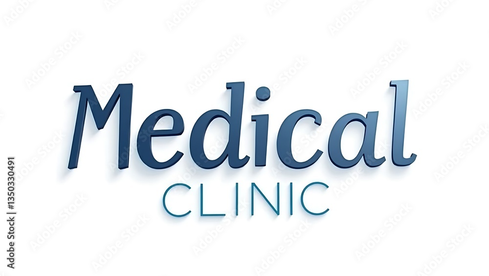 Modern text display for a health center emphasizing care and professionalism Modern text display for a health center emphasizing care and professionalism