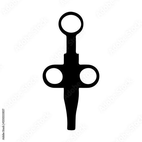 biopsy needle glyph icon