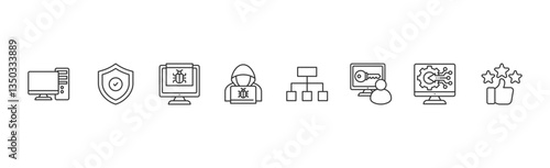 Data breach banner web icon illustration concept with icon of computer, security, attack, hacker, algorithm, access, digital and confidence	