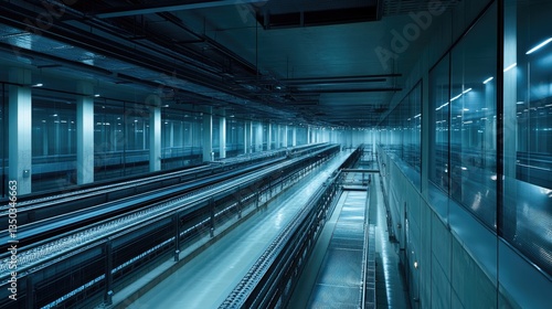 A high-tech glass coating machine applying UV protection and anti-glare layers.