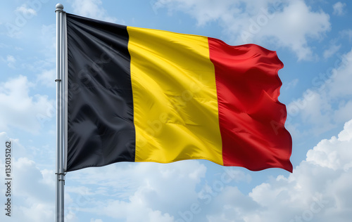 Obraz na plátně flag of belgium