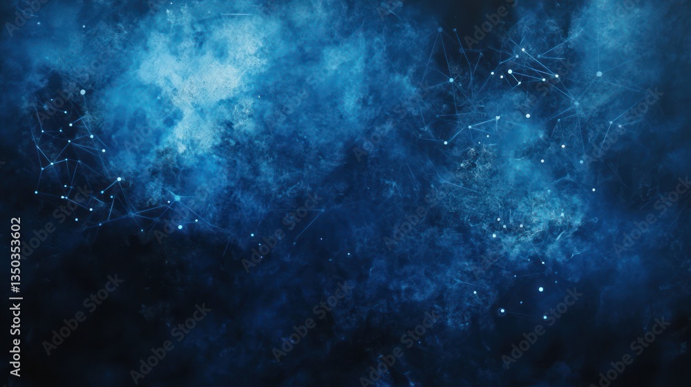 Obraz premium Abstract blue digital network background