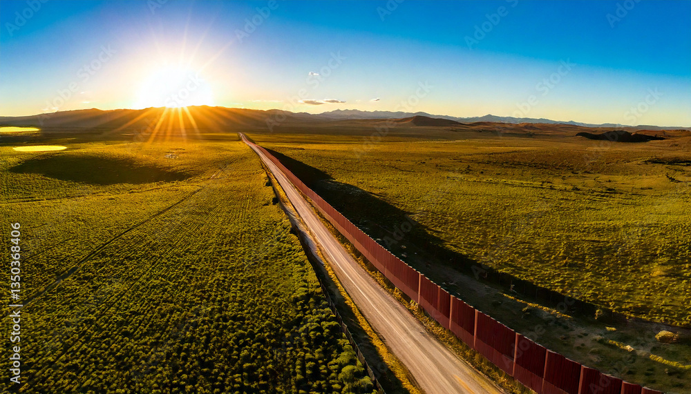 border wall between two countries