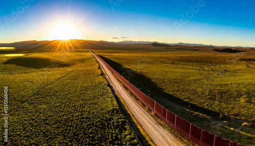 border wall between two countries
