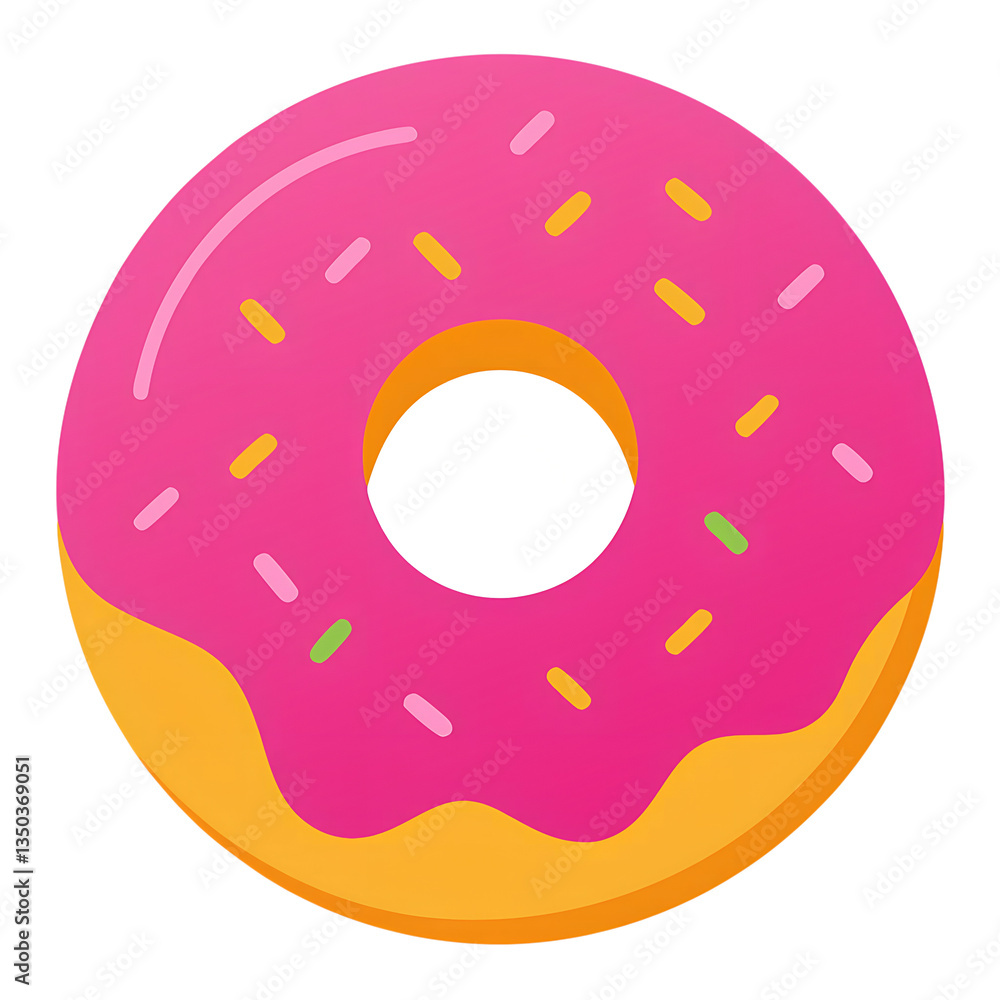 donut with sprinkles isolated on transparent background, donut with sprinkles isolated on transparent background,