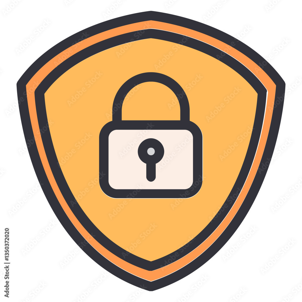A lock within a shield symbolizes security and protection. Ideal for apps or websites focused on data privacy, cybersecurity, or password management. Use for secure login or vault features. A lock within a shield symbolizes security and protection. Ideal for apps or websites focused on data privacy, cybersecurity, or password management. Use for secure login or vault features.