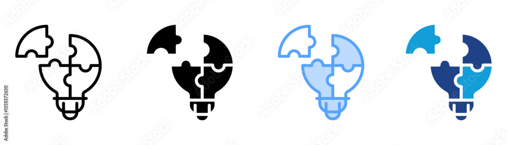 Problem Solving Icon Set Multiple Style Collection Problem Solving Icon Set Multiple Style Collection