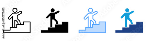Personal Development Icon Set Multiple Style Collection