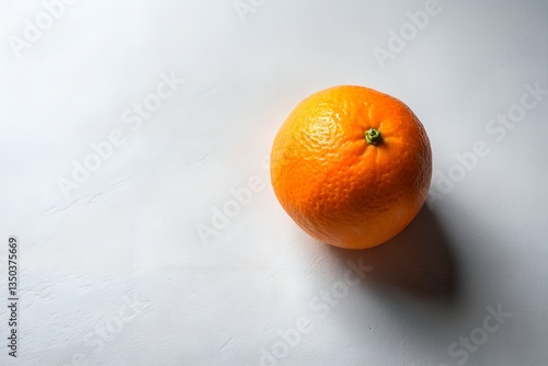 Orange on a White Background