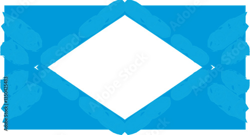 abstract icon on white background with shadows to put in web and merch designs