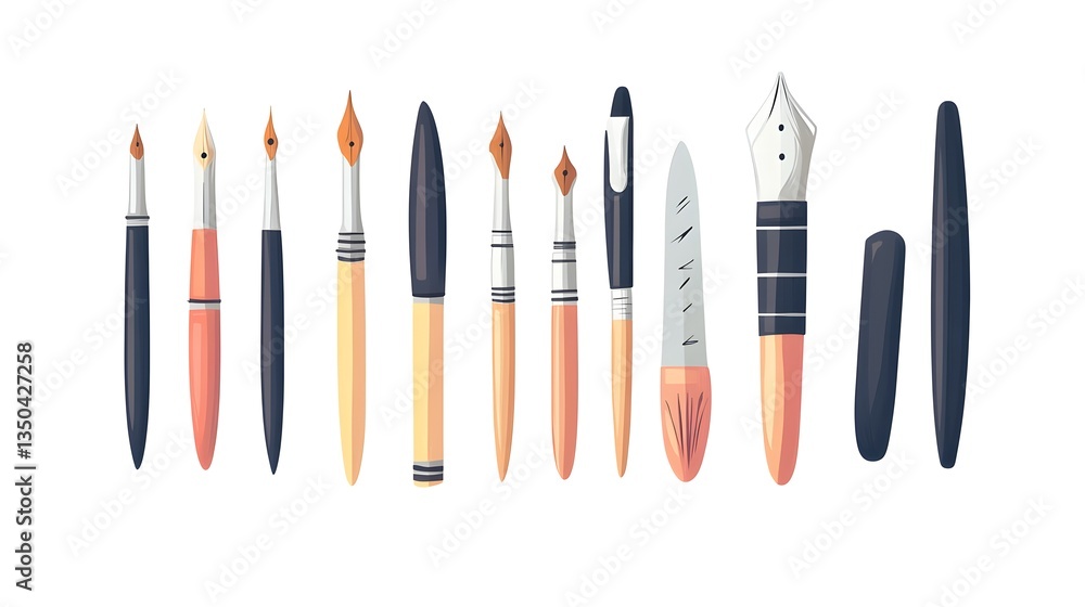 Professional Calligraphy Dip Pen with Metal Nibs Kit Set for Elegant Writing Professional Calligraphy Dip Pen with Metal Nibs Kit Set for Elegant Writing