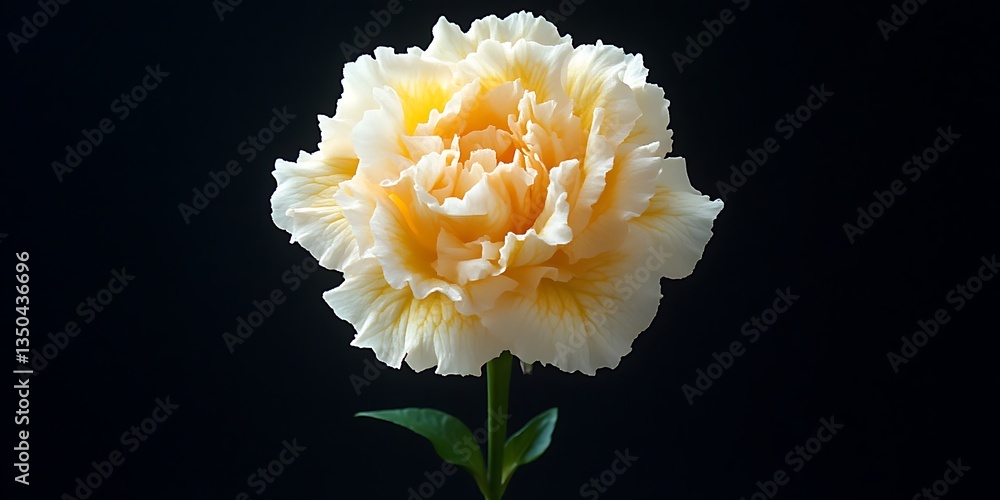Radiant Carnation Blossom Exhibiting Delicate Petals and Soft Warmth Radiant Carnation Blossom Exhibiting Delicate Petals and Soft Warmth