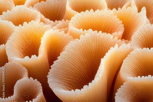 Abstract Coral Reef Texture Closeup Orange