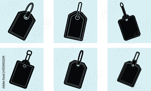 Luggage Tag silhouette vector