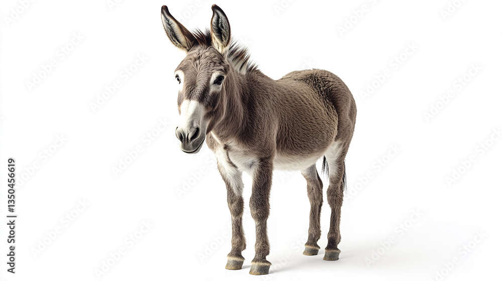 friendly donkey stands poised, eyes full of warmth friendly donkey stands poised, eyes full of warmth