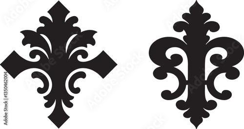modern vector Victorian baroque dividers
